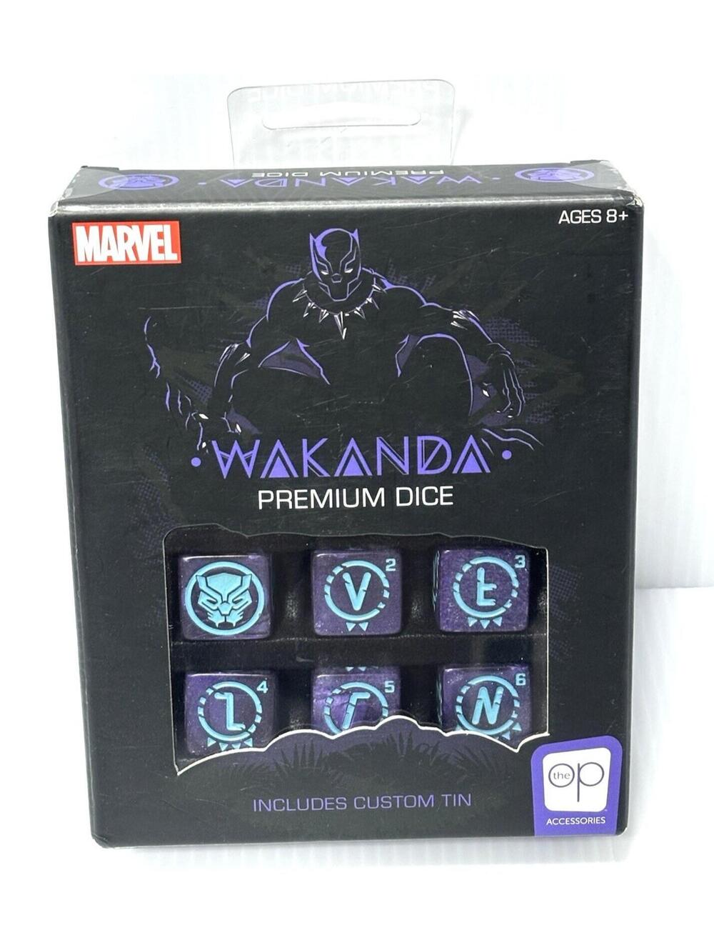 Marvel Black Panther Premium Dice Set RPG Gaming Dice Accessories Collectible